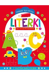 Zadanie dla kredki. Literki do kolorowaniazbiorowa Praca