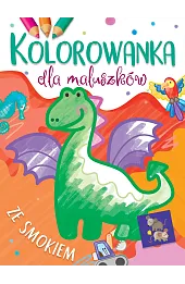 Kolorowanka dla maluszków ze smokiem