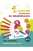 Zadania Żyrafki. Zadania do kolorowania z naklejkami 3 latka. Część 1