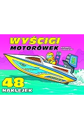 Wyścigi motorówek. Koloruj i naklejajzbiorowa Praca