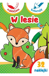W lesie. Naklejam i kolorujęAleksander Małecki