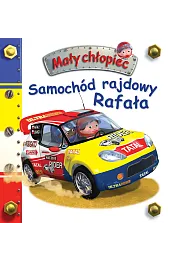 Samochód rajdowy Rafała. Mały chłopiec