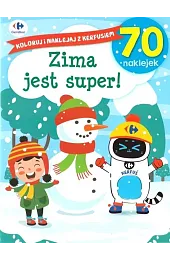 Koloruj i naklejaj z Kerfusiem. Zima,zbiorowa Praca