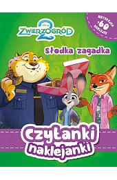Czytanki naklejanki. Słodka zagadka. Disney Zwierzogród 2