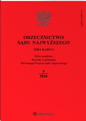 Orzecznictwo Sądu Najwyższego. Izba Karna 