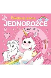 Pokoloruj urocze jednorożcezbiorowa Praca