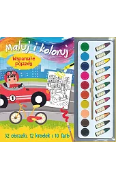 Maluj i koloruj. Wspaniałe pojazdy