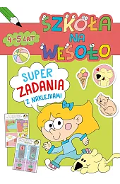 Szkoła na wesoło. Superzadania z naklejkami,Robert Trojanowski