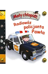 Radiowóz policyjny Pawła. Mały chłopiec