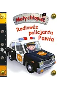 Radiowóz policyjny Pawła. Mały chłopiec