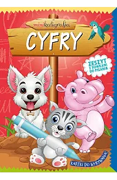 Minikaligrafia. Cyfry. Zeszyt z rowkami do pisania