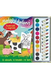 Maluj i koloruj. Zwierzaki z zagrody