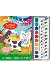Maluj i koloruj. Zwierzaki z zagrodyIzabella Sieńko-Holewa