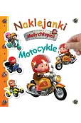 Mały chłopiec. Naklejanki. Motocykle