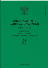 Orzecznictwo Sądu Najwyższego. Izba Cywilna