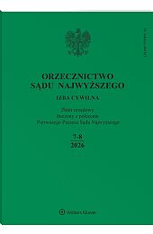 Orzecznictwo Sądu Najwyższego. Izba Cywilna
