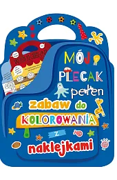 Mój plecak pełen zabaw do kolorowania z naklejkami