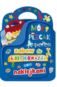 Mój plecak pełen zabaw do kolorowania z naklejkami