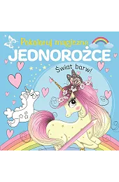 Pokoloruj magiczne jednorożcezbiorowa Praca