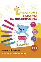 Zadania Żyrafki. Zadania do kolorowania z,Anna Wiśniewska