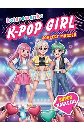 K-pop girl. Koncert marzeń. Kolorowanka