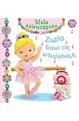 Zuzia bawi się w baletnicę. Mała dziewczynka