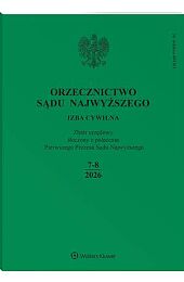 Orzecznictwo Sądu Najwyższego. Izba Cywilna