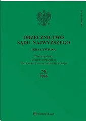 Orzecznictwo Sądu Najwyższego. Izba Cywilna 