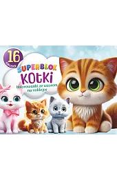 Superblok Kotki. Kolorowanki ze wzorem na naklejce