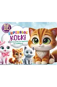 Superblok Kotki. Kolorowanki ze wzorem na naklejce