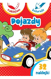 Pojazdy. Naklejam i koloruję