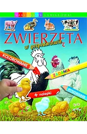 Zwierzęta w gospodarstwie. Naklejkowe łamigłówki