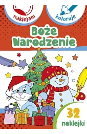 Boże Narodzenie. Naklejam i koloruję