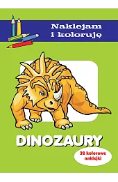 Dinozaury. Naklejam i koloruję