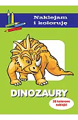 Dinozaury. Naklejam i koloruję