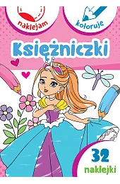 Księżniczki. Naklejam i koloruję