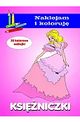 Księżniczki. Naklejam i koloruję