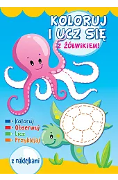Koloruj i ucz się z żółwikiem!zbiorowa Praca