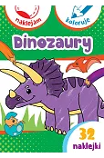 Dinozaury. Naklejam i koloruję