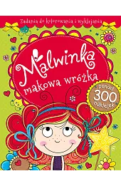 Malwinka makowa wróżka. Zadania do kolorowania i wyklejania
