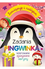 Rozwiązuję i naklejam. Zadania Pingwinka