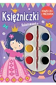 Księżniczki. Kolorowanka (książeczka z prezentem - farbki)