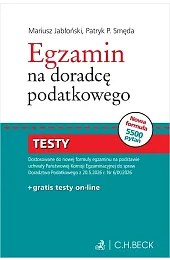 Egzamin na doradcę podatkowego. Część pisemna,Jabłoński Mariusz Paweł