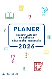 PLANER. Egzamin wstępny na aplikacje adwokacką i radcowską 2026