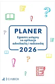 PLANER. Egzamin wstępny na aplikacje adwokacką i radcowską 2026