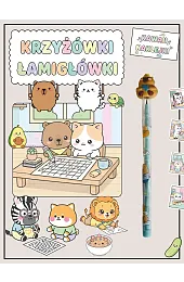 Krzyżowki, łamigłówki. Kawaii i naklejkizbiorowa Praca