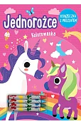 Jednorożce. Kolorowanka (książeczka z prezentem - kredki)