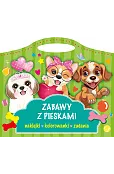 Zabawy z pieskami. Naklejki, kolorowanki, zadania