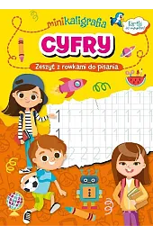 Minikaligrafia. Cyfry. Zeszyt z rowkami do,zbiorowa Praca