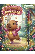 Kapibara Superstar. Kolorowanka z naklejkami